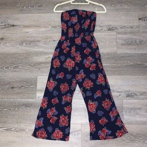 Floral Strapless Jumpsuit!
